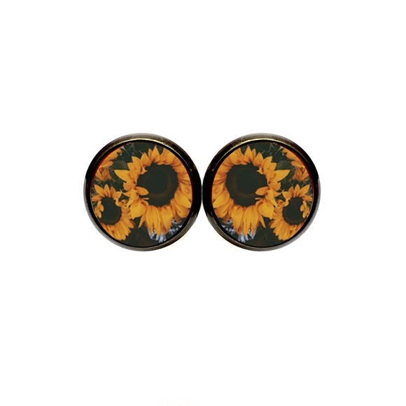 Country Mermaids Jewelry - Sunflowers Earrings - Fall, Sunflower